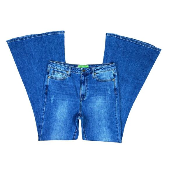 SR vs Sandrine Rose x Free People Medit Blue Flare Jeans - Size 31 - Picture 2 of 6